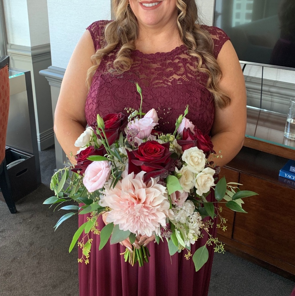 Bridesmaid dress from David's bridal